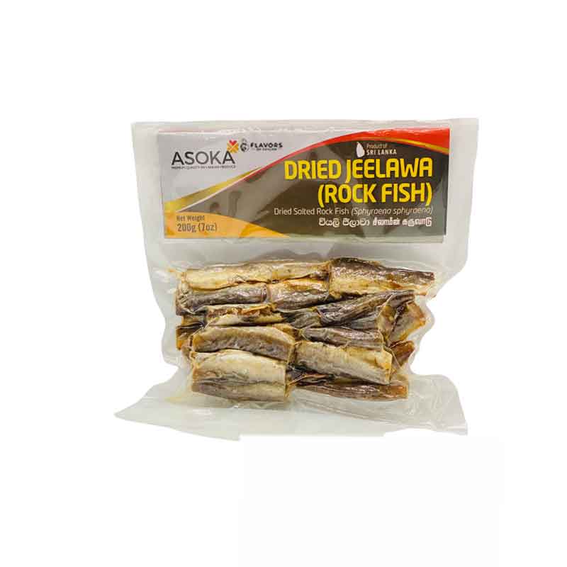 Sri Lankan Groceries USA Asoka Asoka Dry Jeelawa Fish - 200g