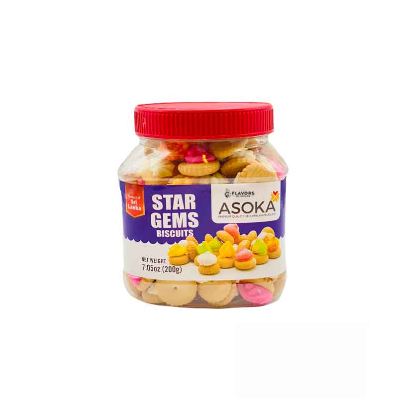 Sri Lankan Groceries USA Asoka Asoka Star Gem Biscuits - 200g