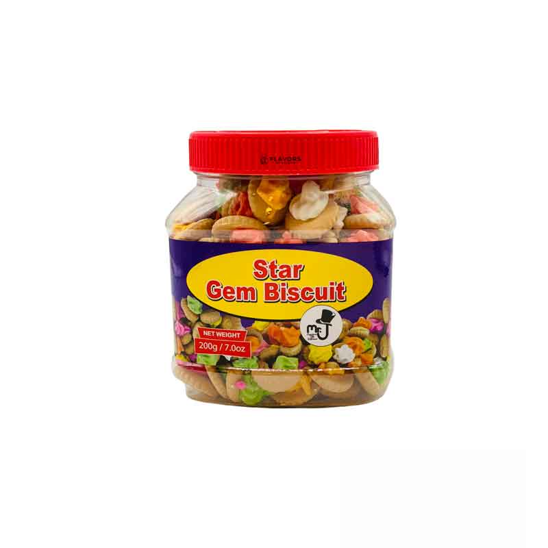 Sri Lankan Groceries USA Flavors of Ceylon Mr J Star Gem Biscuits - 200g