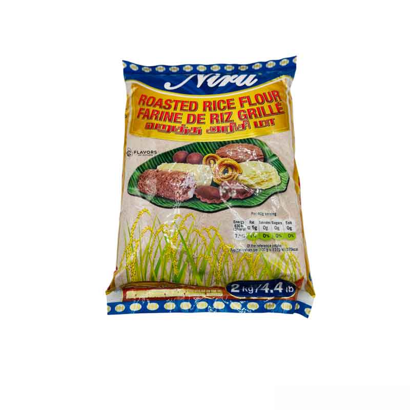 Sri Lankan Groceries USA Flavors of Ceylon Niru Roasted Red Rice Flour - 2kg (4.4lb)