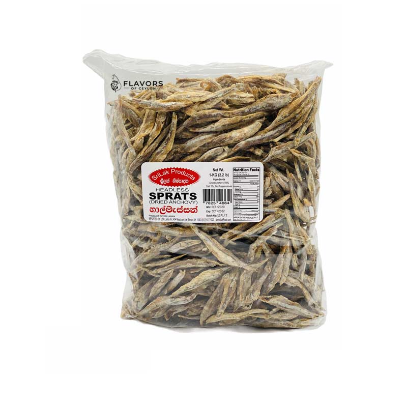 Sri Lankan Groceries USA Flavors of Ceylon Sprats H/L - 1kg