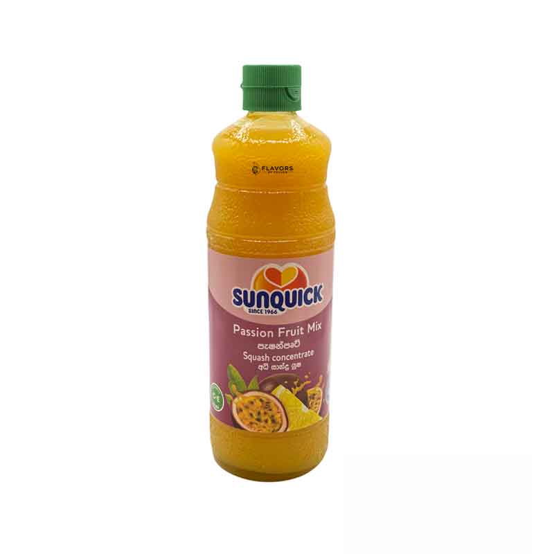 Sri Lankan Groceries USA Flavors of Ceylon Sunquick Passion Fruit Concentrate - 840ml