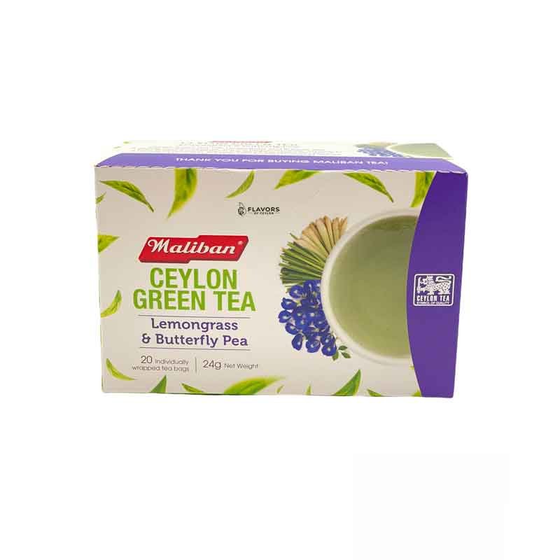 Maliban Green Tea with Lemon Grass - 20 Tea Bags