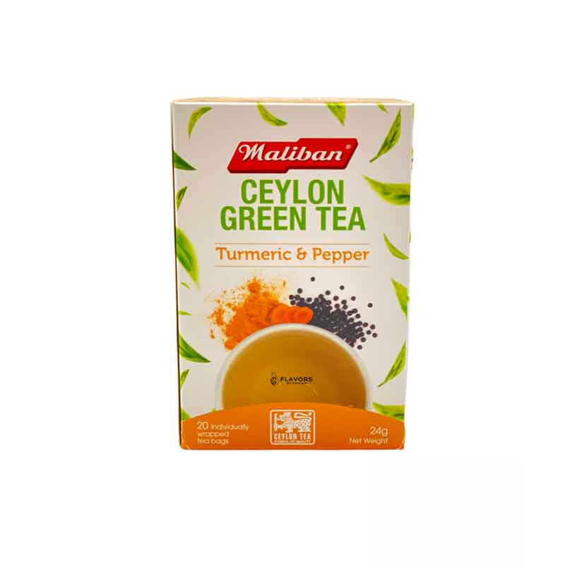 Maliban Green Tea with Turmeric - 20 Tea Bags