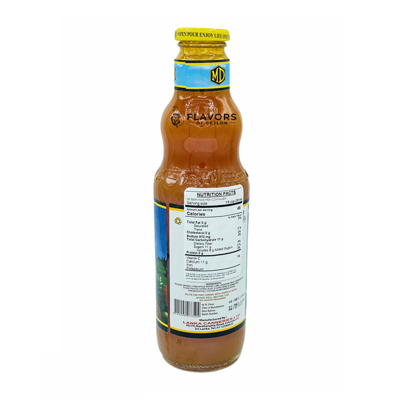 Mixed Fruit Cordial 750ml